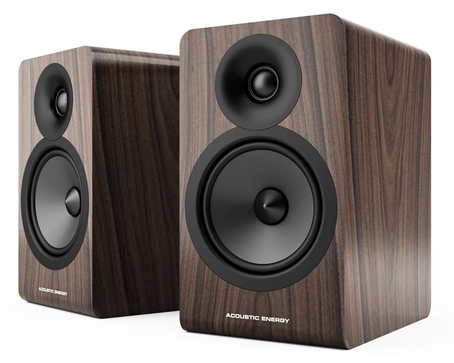 Acoustic Energy AE100 MK2 Bookshelf Speakers in Walnut