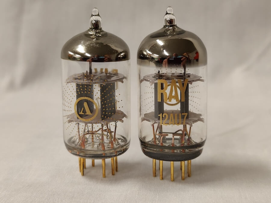 Apos Ray Vacuum Tube 12AU7 Matched Pairs Front