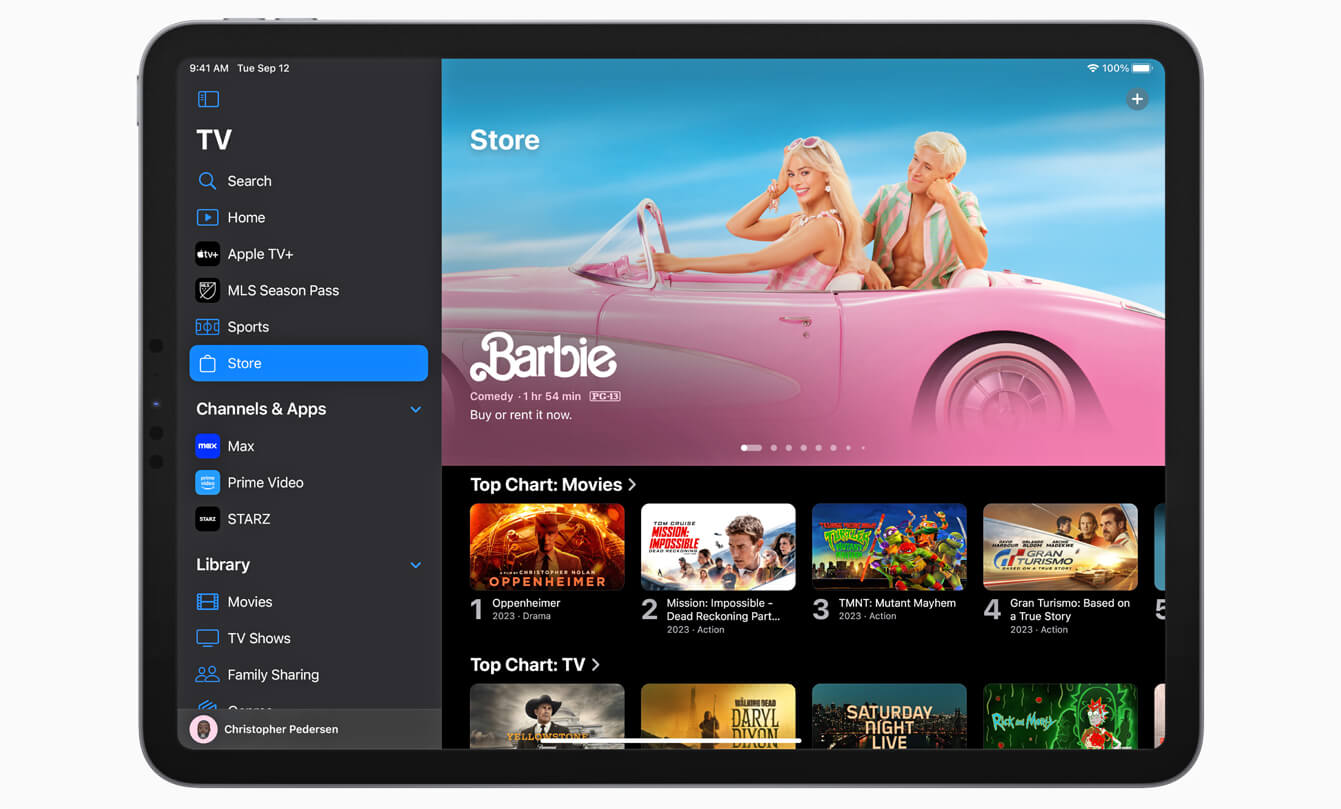 Apple TV App iPad OS