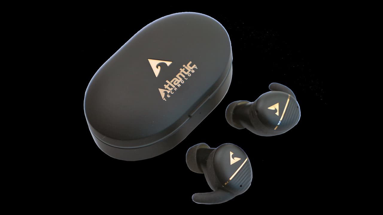 Atlantic Technology TWS1 Wireless Earbuds with Case