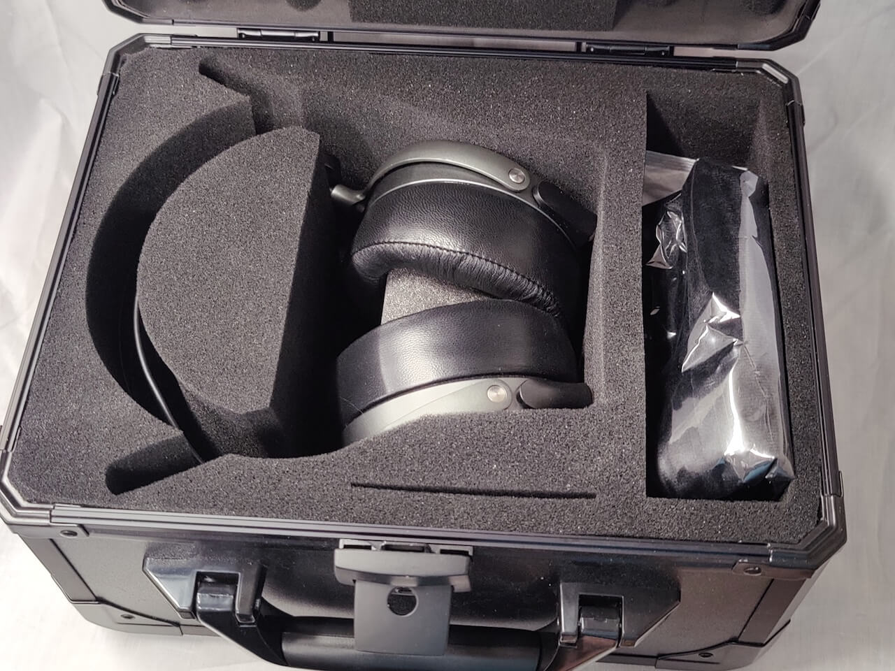 Audeze MM-500 Professional Studio Headphones inside Travel Case