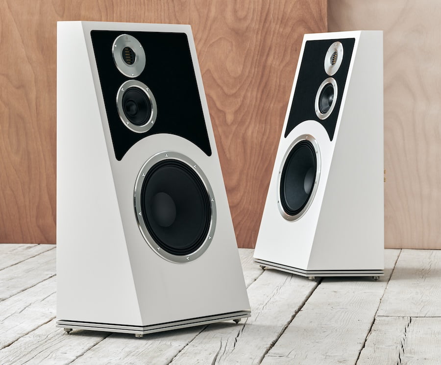 Audiovector Trapeze Ri Loudspeaker Pair in White Silk