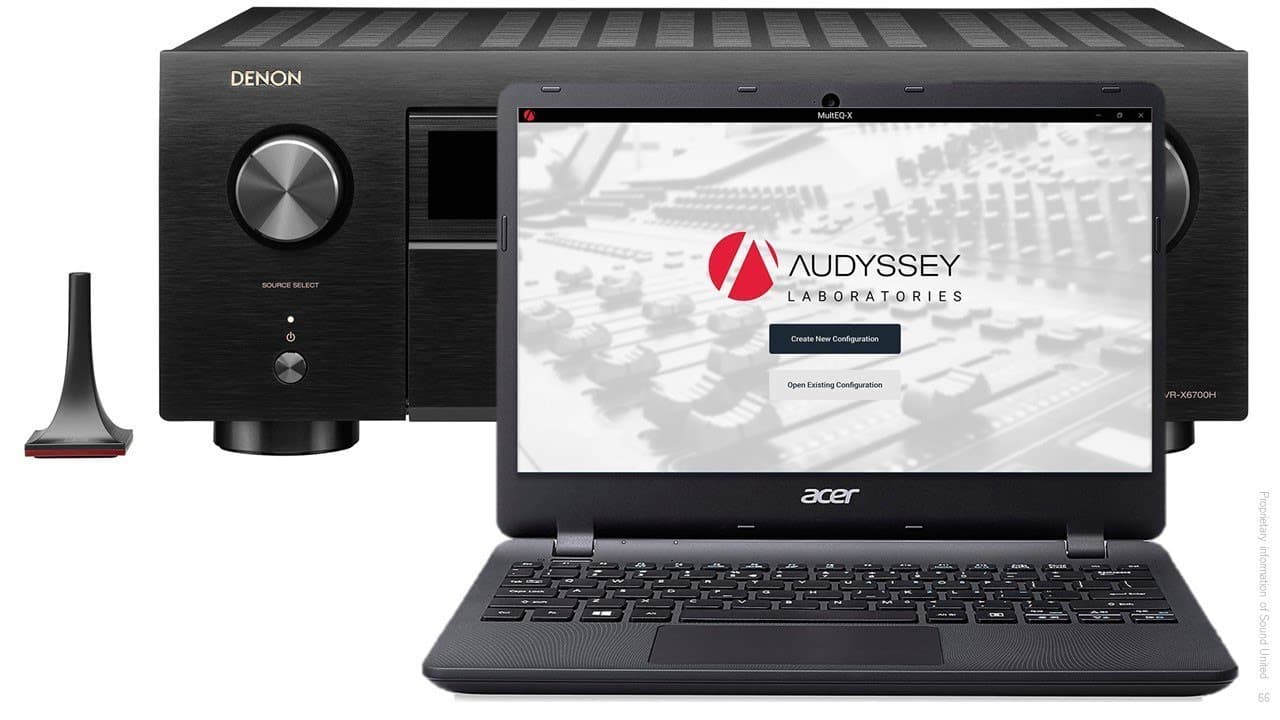 Audyssey MultEQ-X Room Correction Software with Denon A/V Receiver