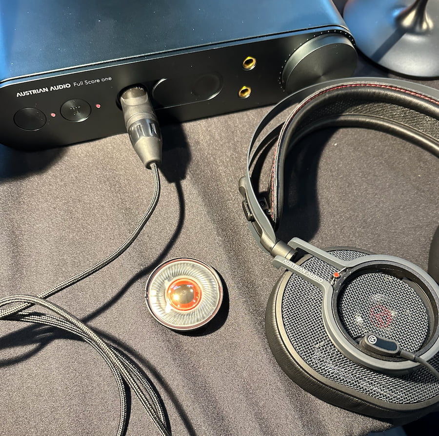 Austrian Audio The Composer Headphone with Full Score one Headphone Amplifier at CanJam SoCal 2023