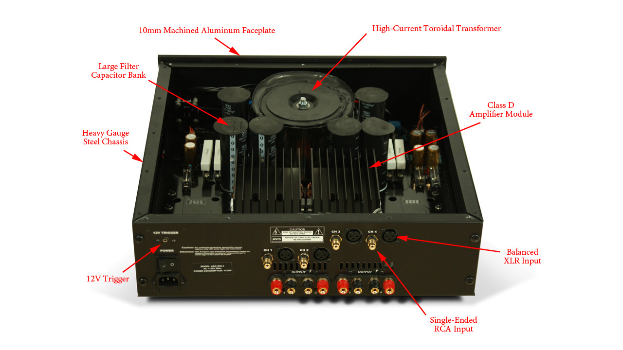 Axiom Audio ADA1500 Power Amplifier Internal