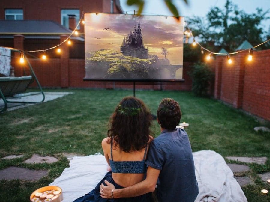 Benq Daytime Backyard Movie Theater