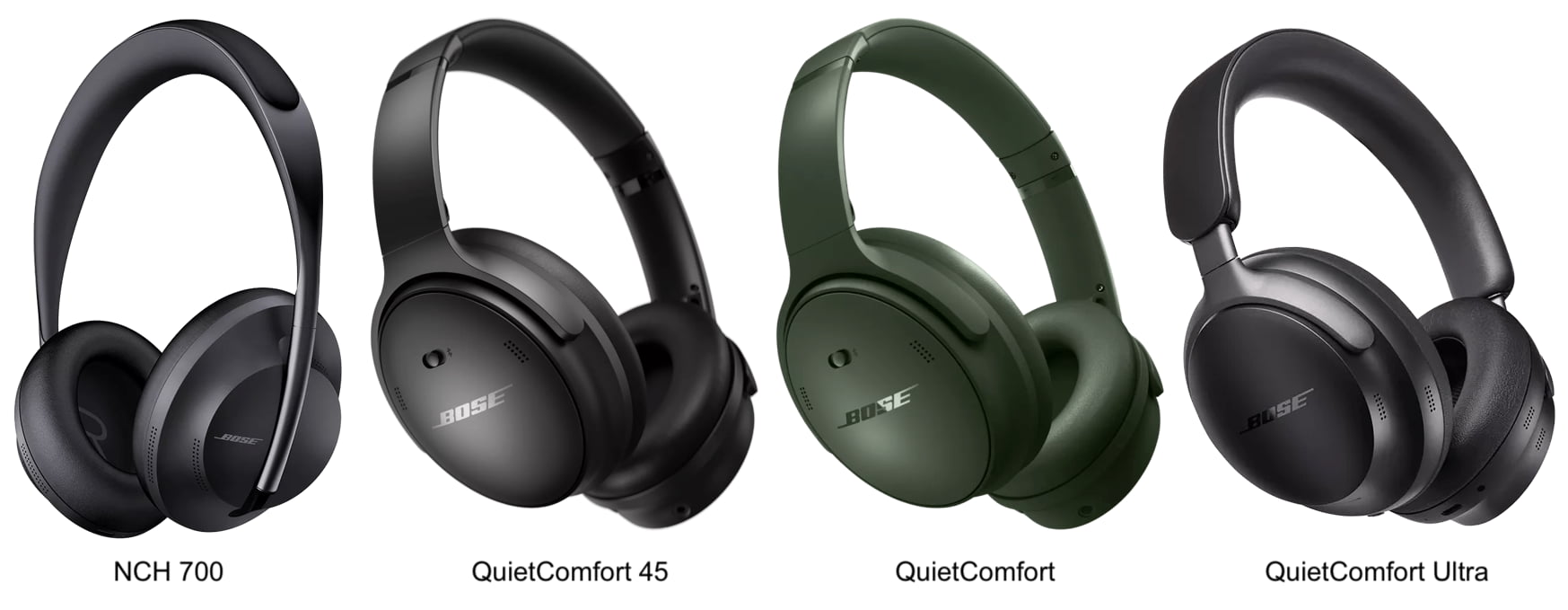 Bose Wireless Noise Cancelling Headphone Lineup for 2023