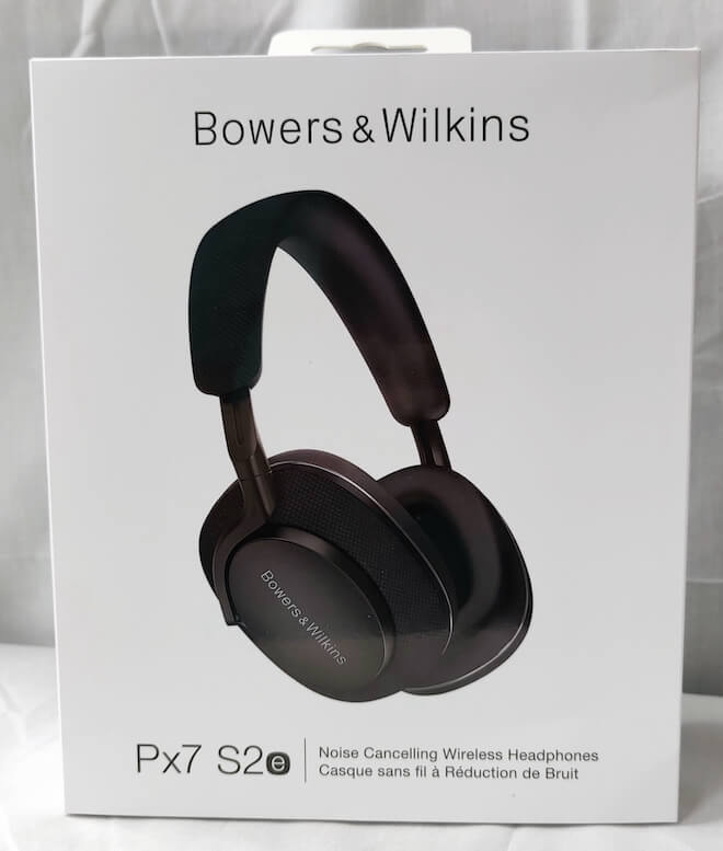 Bowers & Wilkins Px7 S2e Noise Cancelling Wireless Headphones Package Front