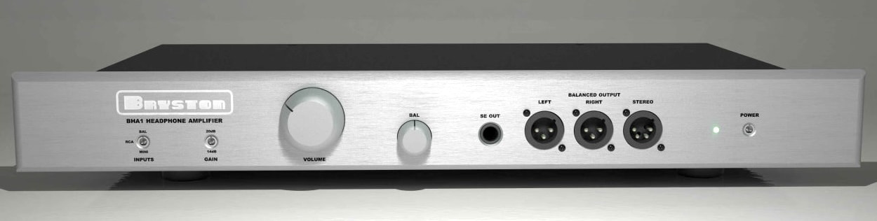 bryston-bha-1-headphone-amplifier-silver-front-single