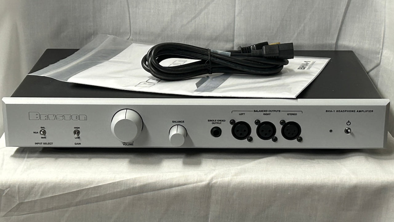 Bryston BHA-1 Headphone Amplifier Silver Front