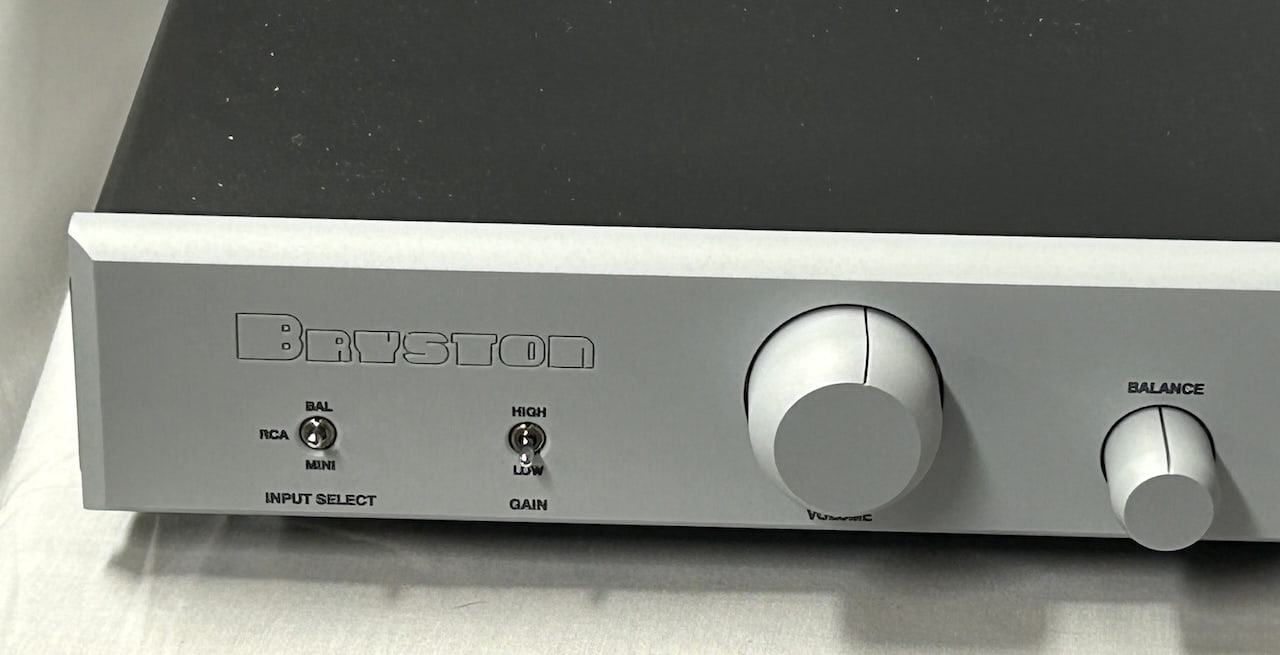 Bryston BHA-1 Headphone Amplifier Silver Left Side