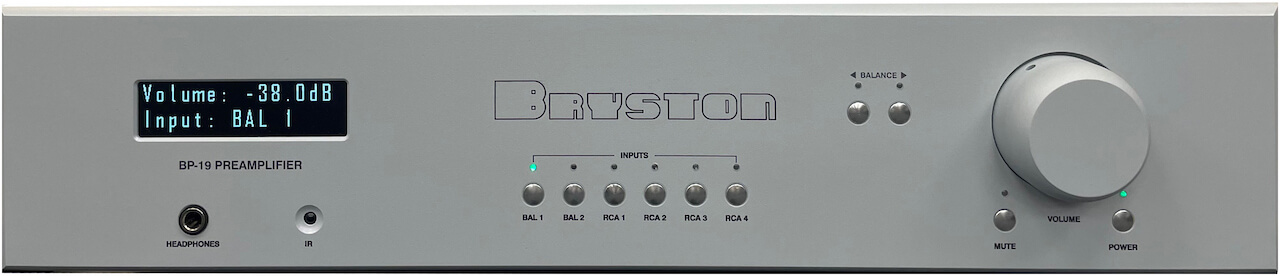 Bryston BP-19 Preamplifier Front