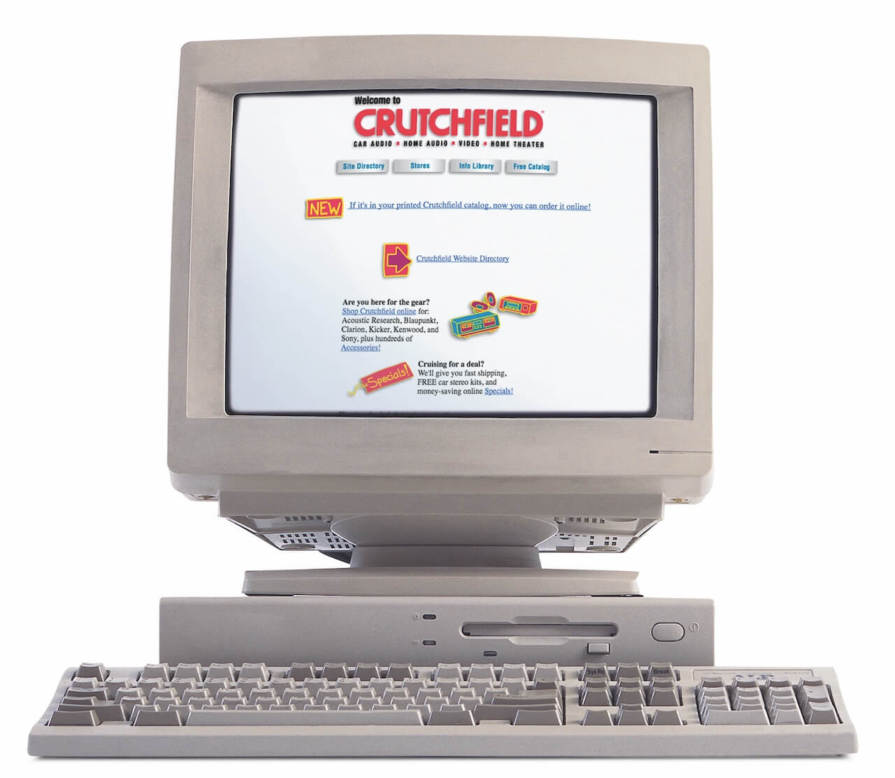 Crutchfield Website Launch in 1995