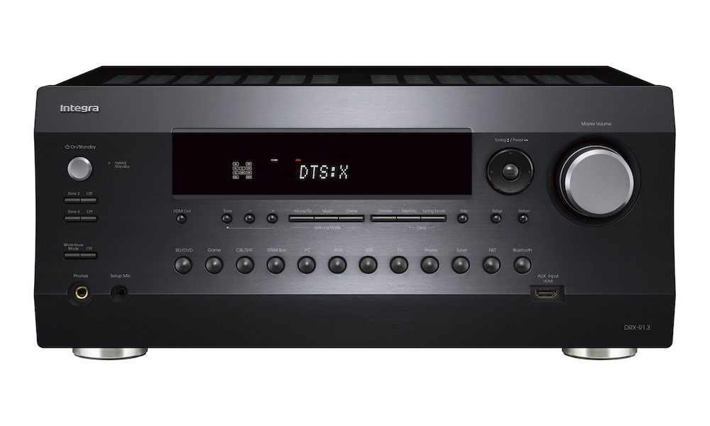 Integra DRX-R1.3 A/V Receiver Front View