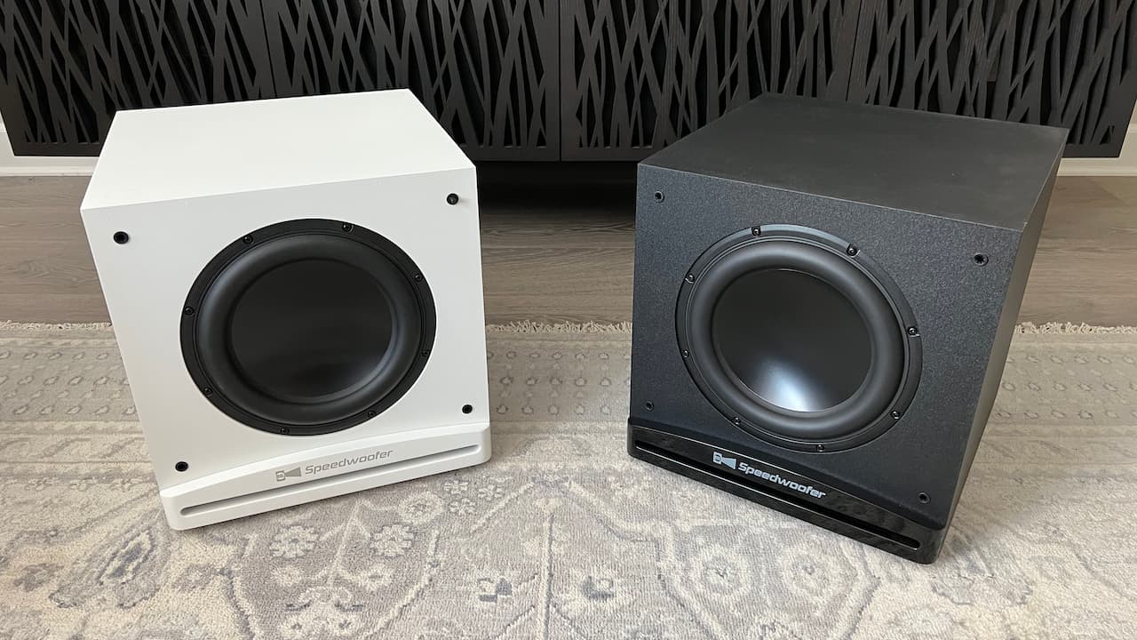 RSL Speedwoofer 10S Subwoofers in White and Black