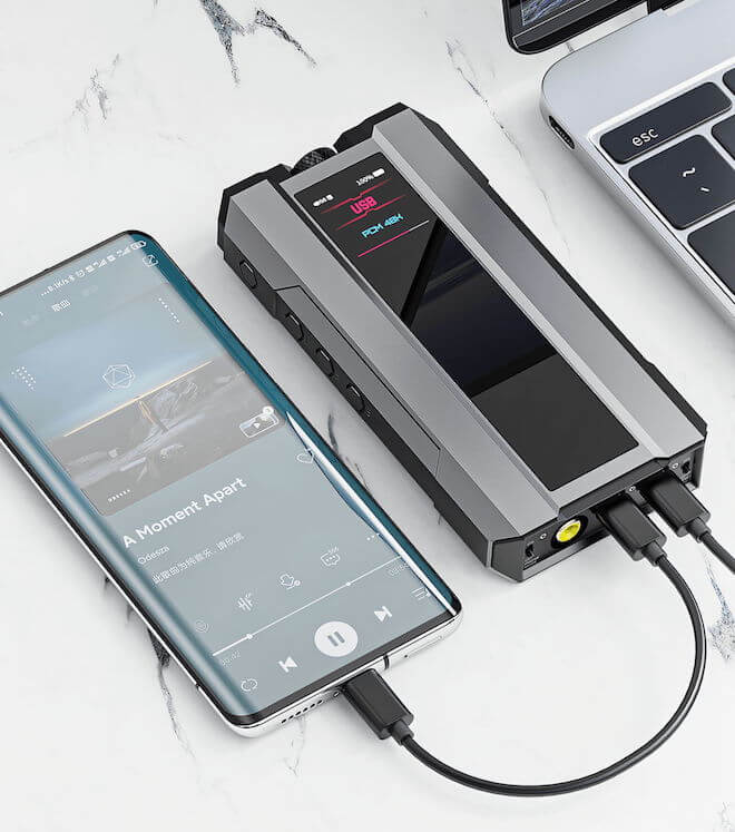 FiiO Q15 with Android smartphone