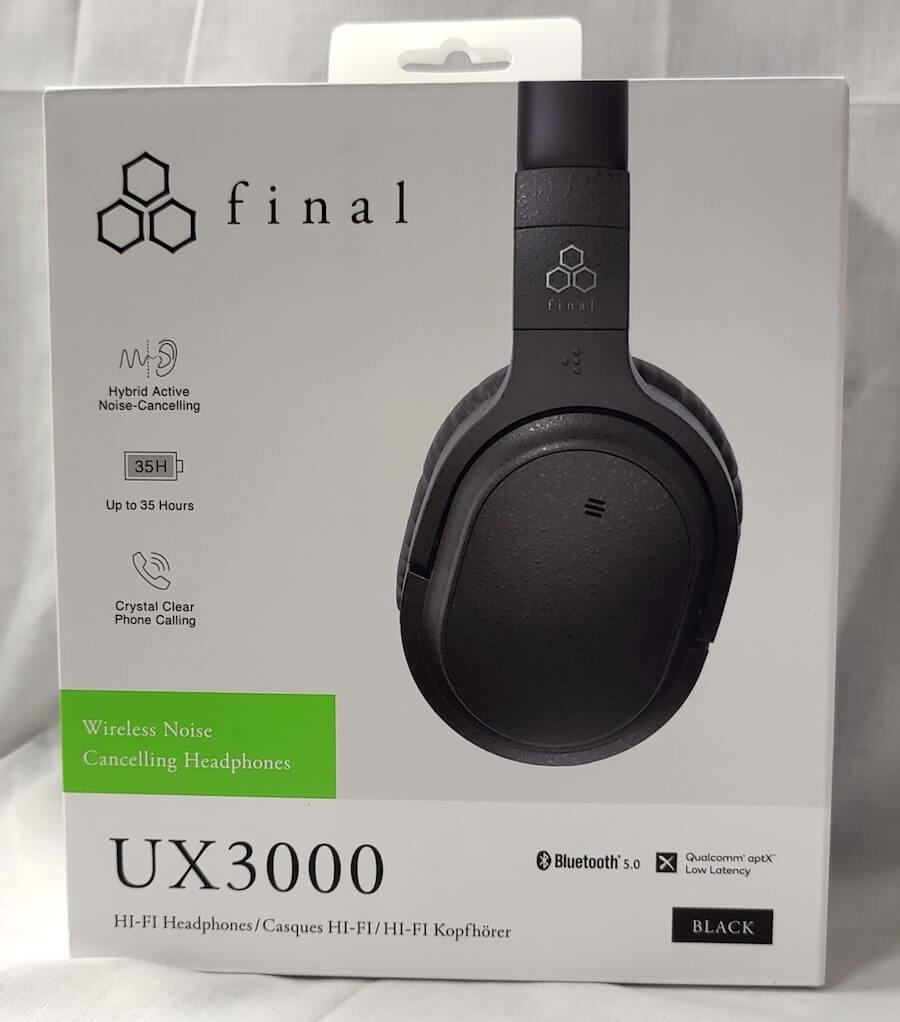 Final UX3000 Wireless Headphones Package