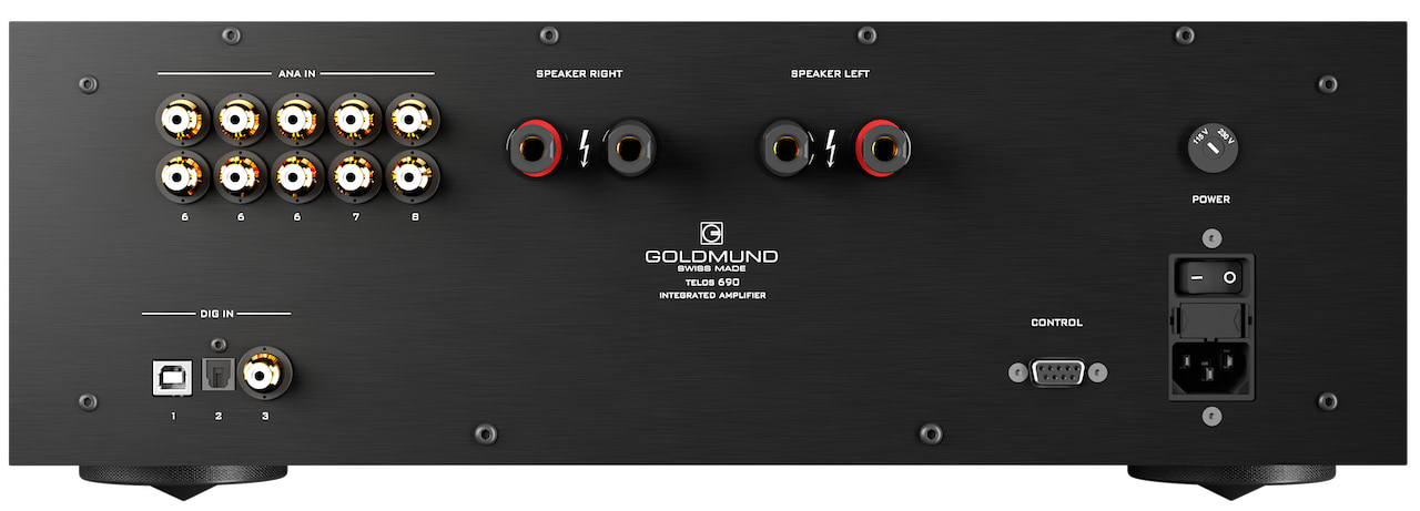 Goldmund Telos 690 Stereo Integrated Amplifier Rear