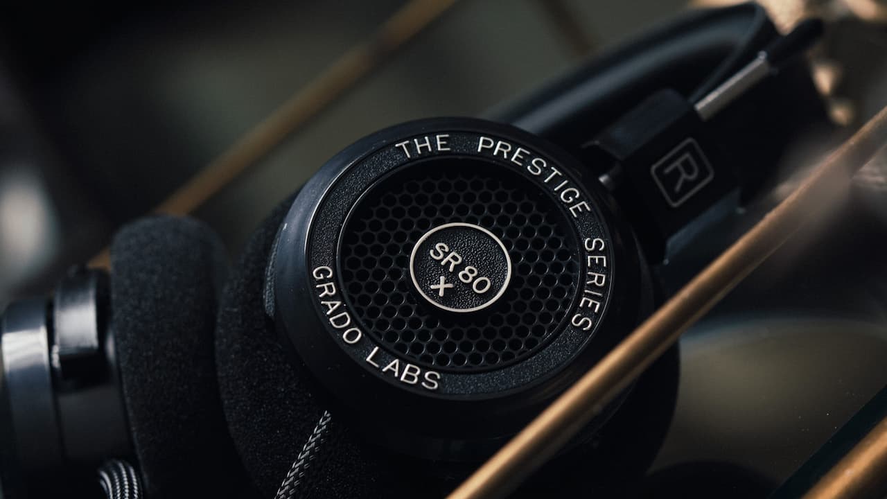 Grado Labs SR80x Open Back Headphones Closeup