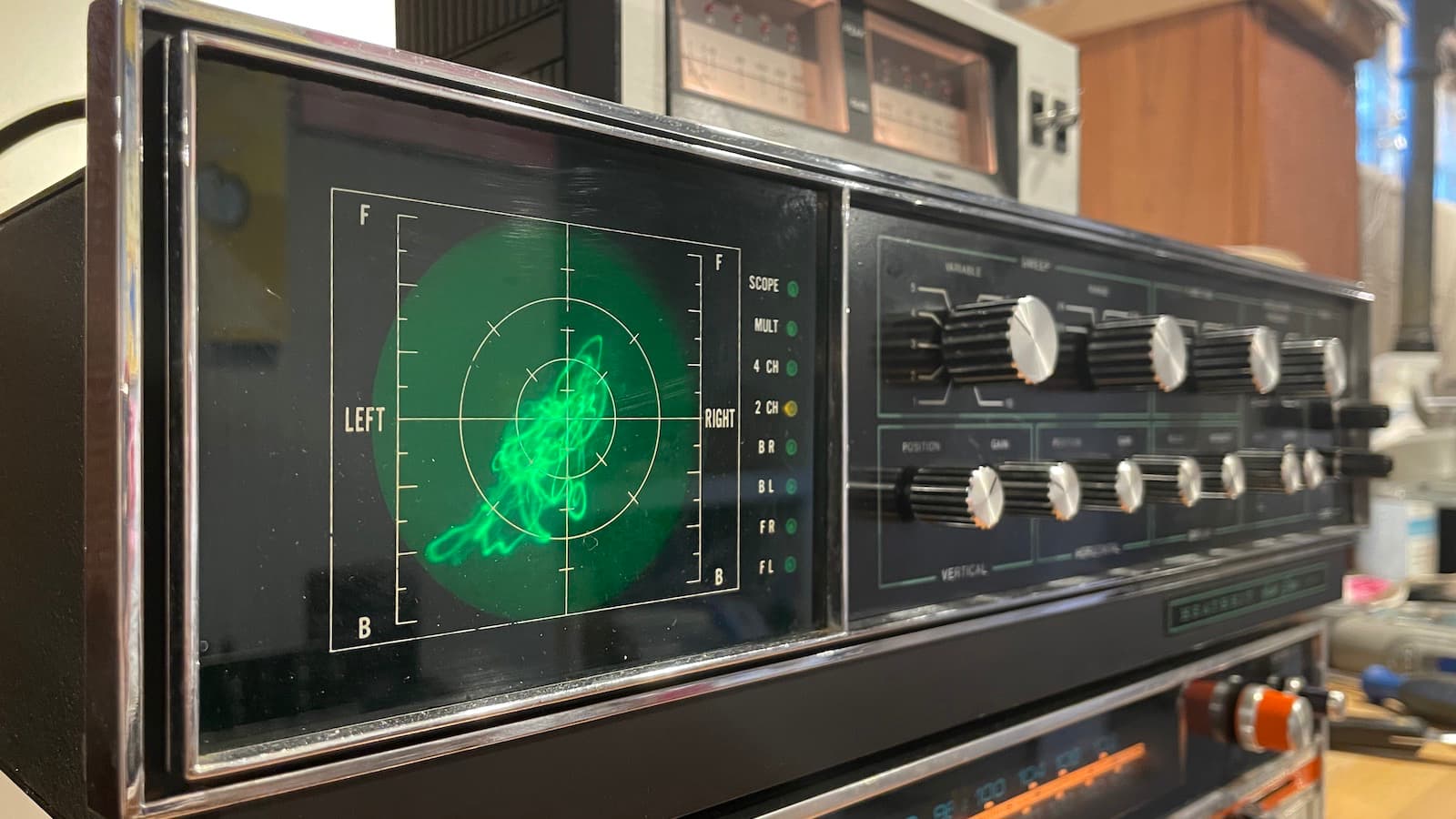 Heathkit Audio Scope Angle