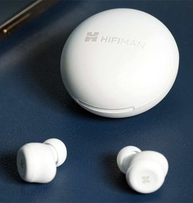 HiFiMAN TWS450 Wireless ANC Earbuds with Charging Case Closed