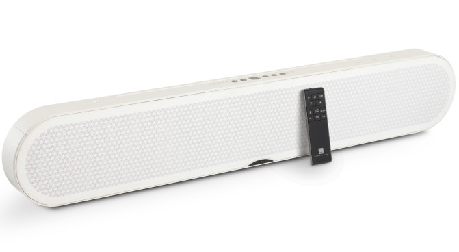 Dali Katch One Soundbar in ivory white with remote