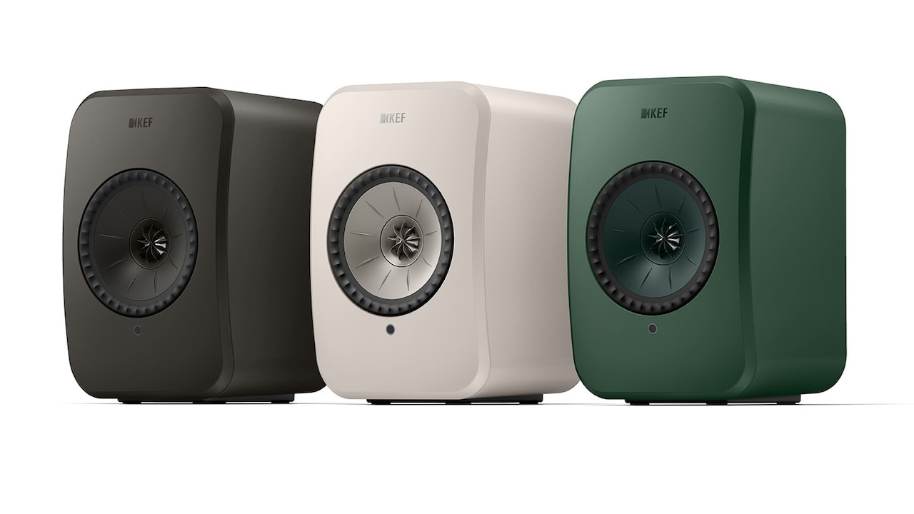 KEF LSX II LT Wireless Speakers Three Colors: Graphite Grey, Sone White and Sage Green