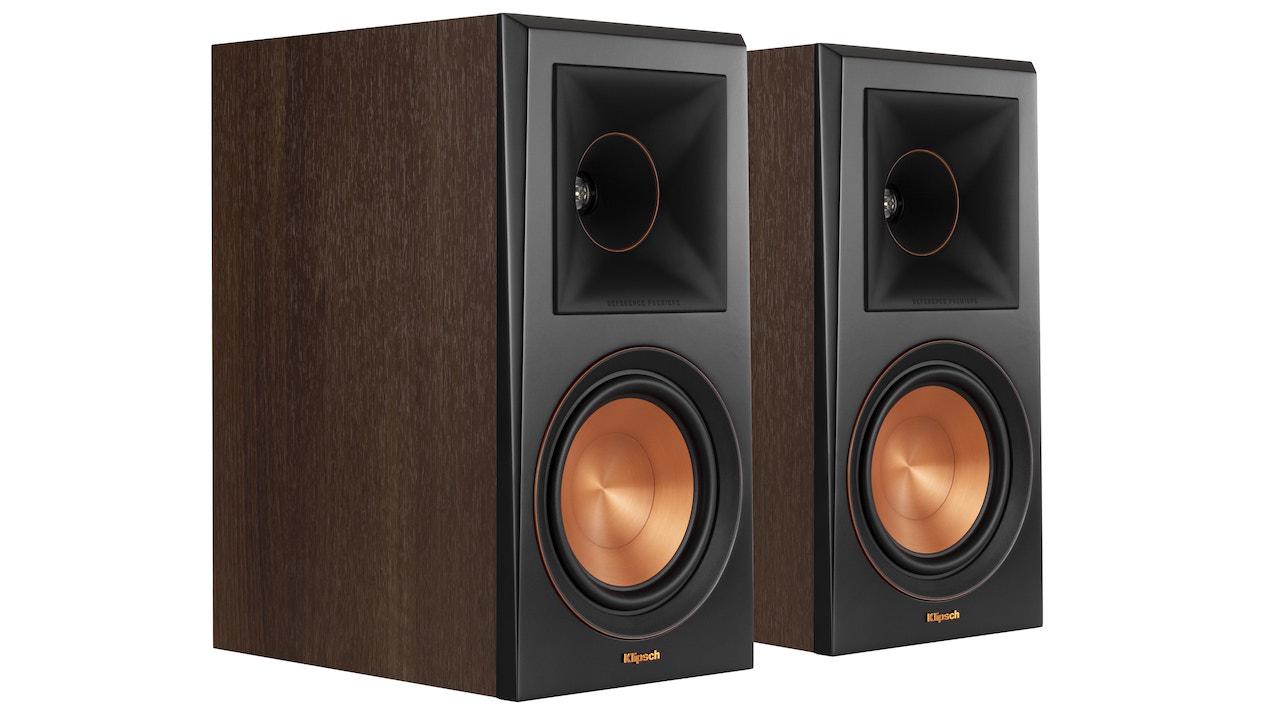 Klipsch RP-600M Bookshelf Loudspeakers in walnut without grille pair