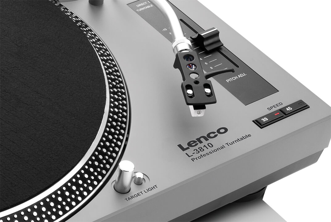 Lenco L-3810 Direct Drive Turntable Tonearm Controls