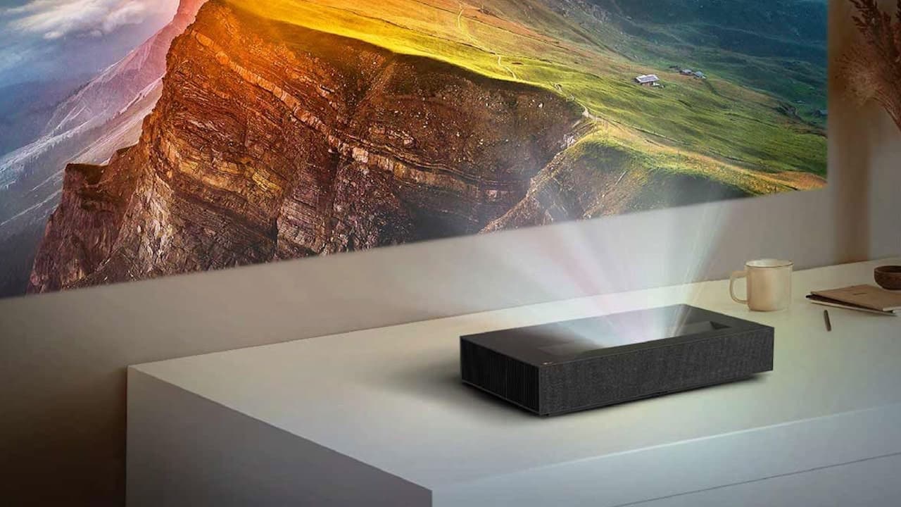 LG HU915QB Ultra-Short Throw Projector Lifestyle