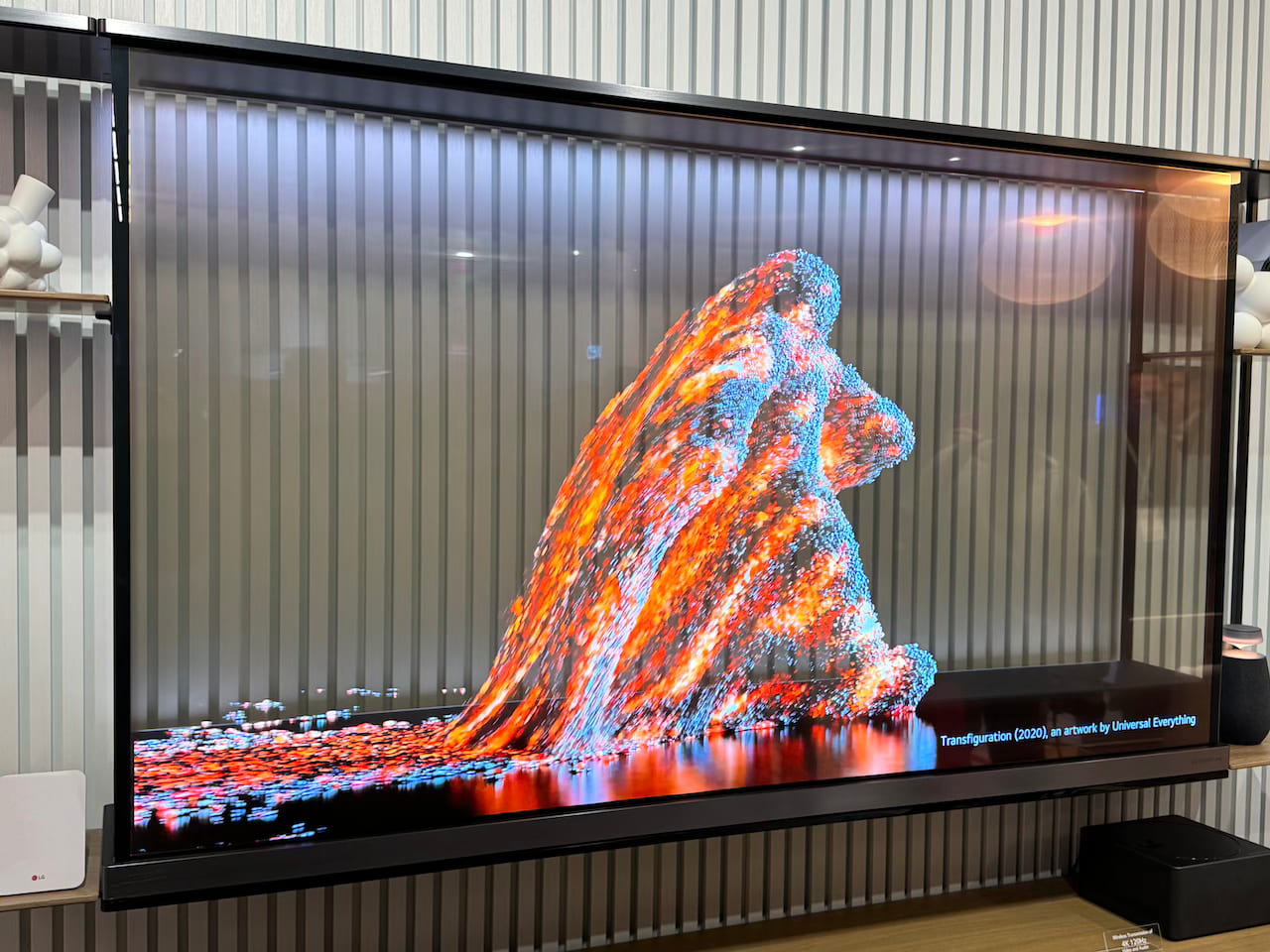 LG Signature OLED T Transparent TV at CES 2024