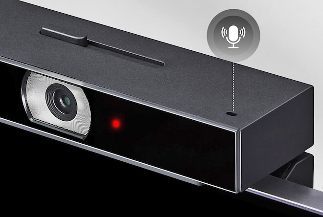 LG VC23GA Smart Camera has a microphone.