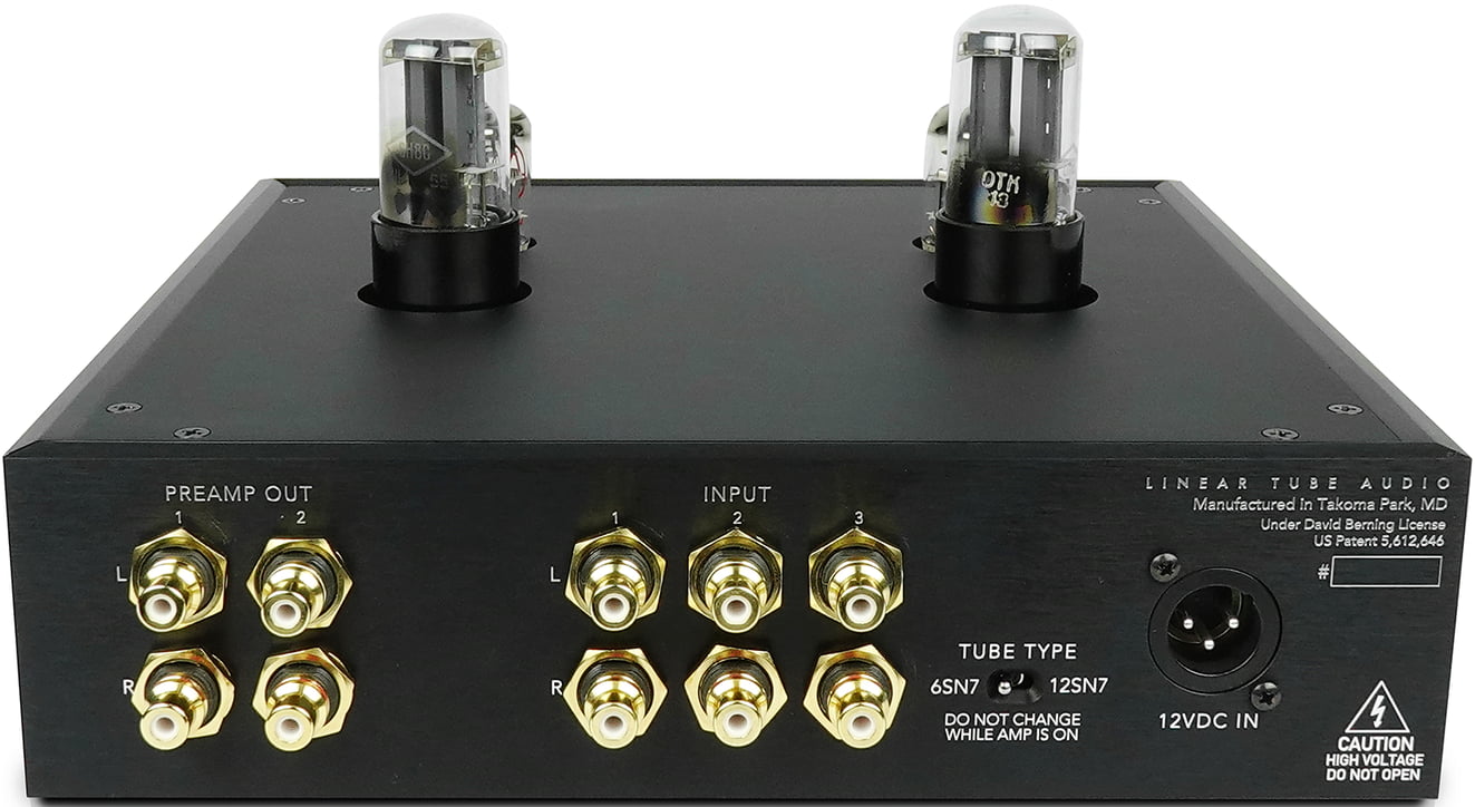 Linear Tube Audio Velo Headphone Amplifier Rear