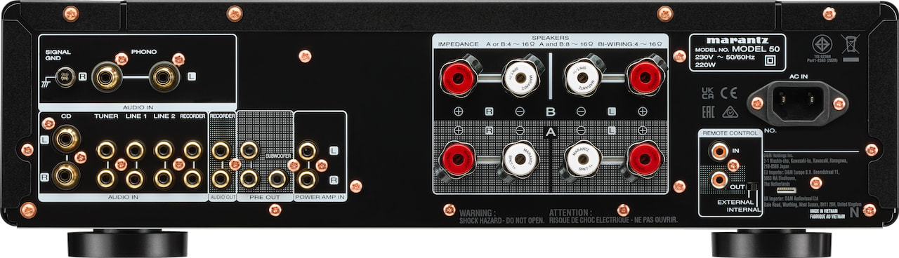 Marantz Model 50 Integrated Amplifier Rear