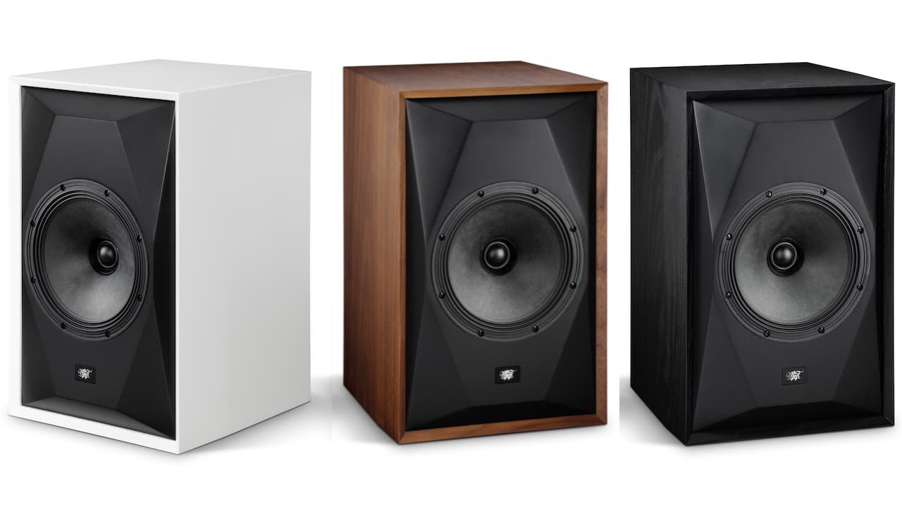 MoFi SourcePoint 8 Loudspeakers in White, Walnut and Black