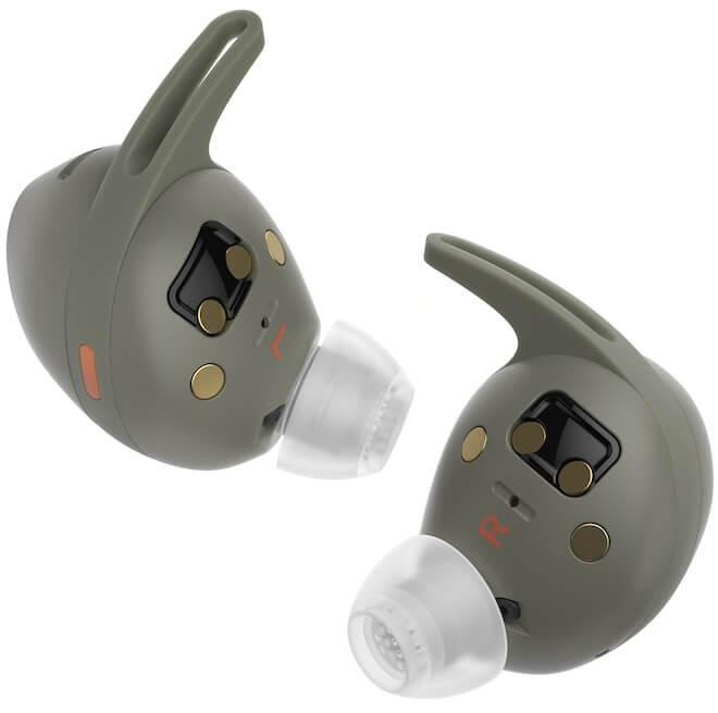 Sennheiser MOMENTUM Sport Wireless Earbuds Olive Interior