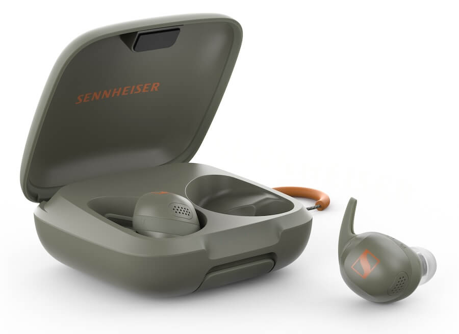 Sennheiser MOMENTUM Sport Wireless Earbuds Olive with Case