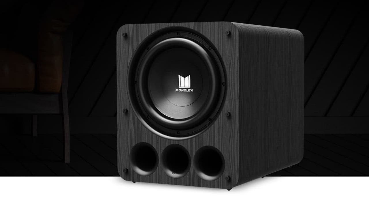 Monoprice Monolith 13-inch THX Ultra Subwoofer Angle