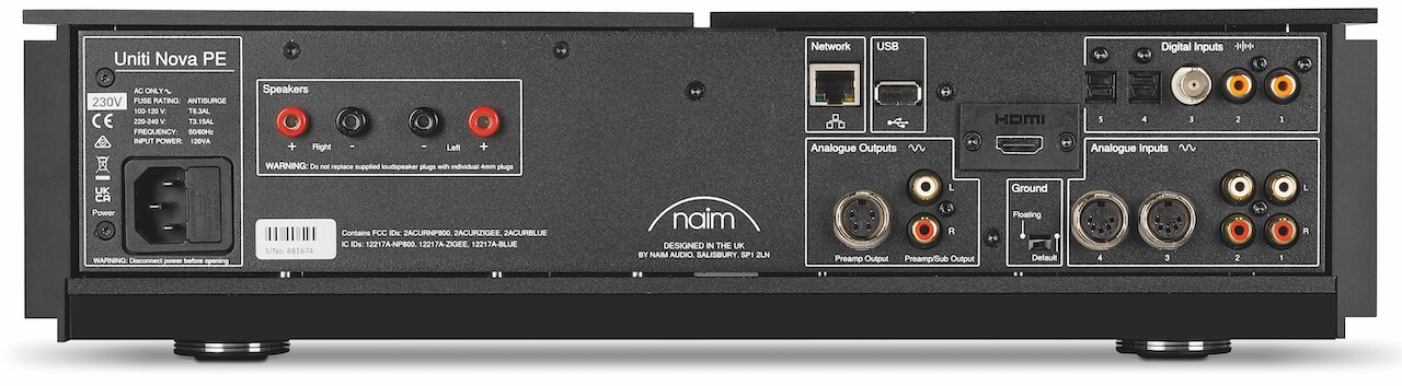 Naim Uniti Nova Power Edition Rear