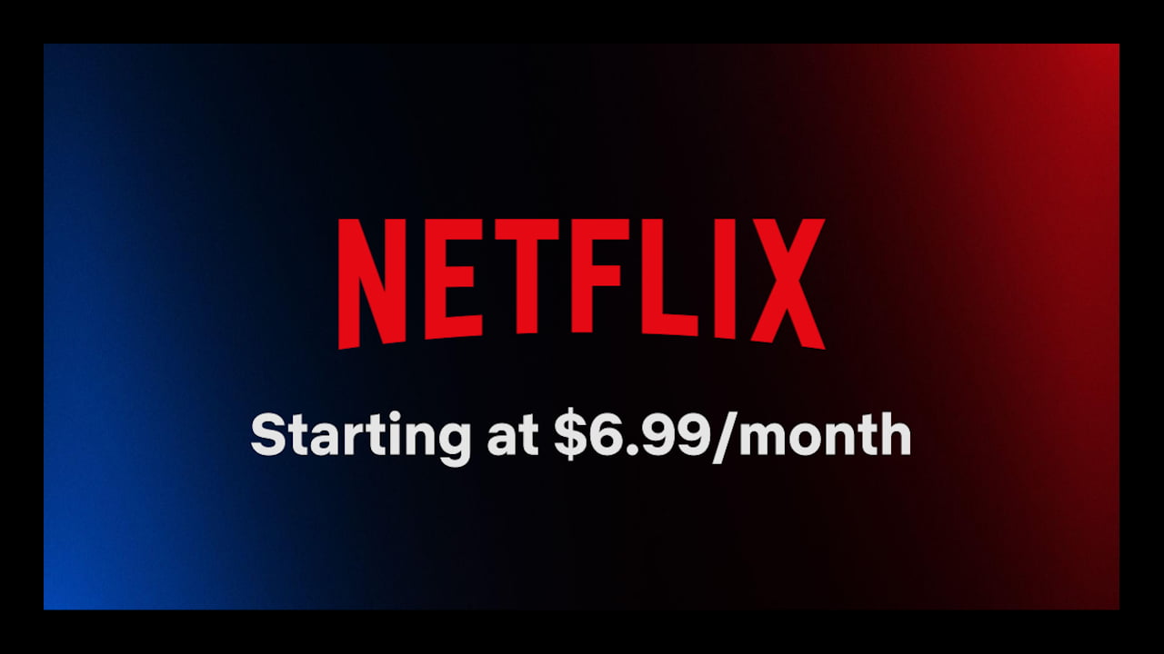 Netflix with ads basic plan starts at $6.99/month