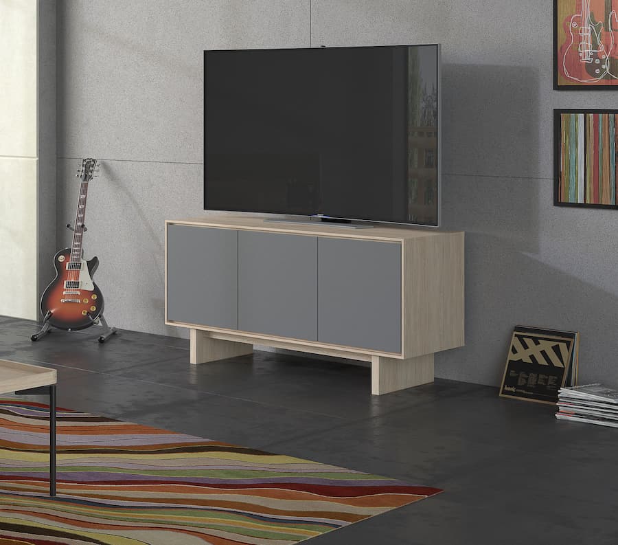 BDI Octave 8377 Media Cabinet in Drift Oak Lifestyle