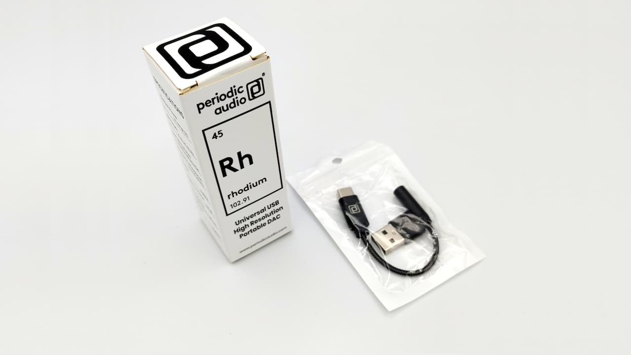 Periodic Audio Rhodium USB-C Dongle DAC Package