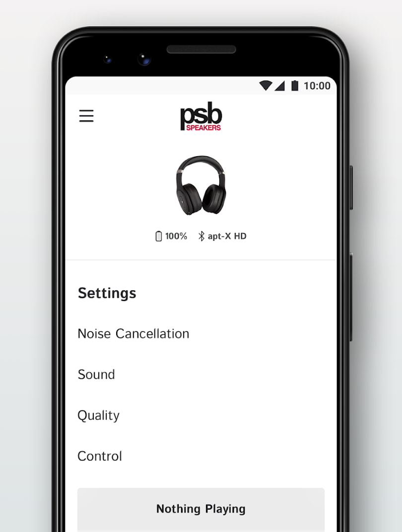 PSB Headphone App Settings