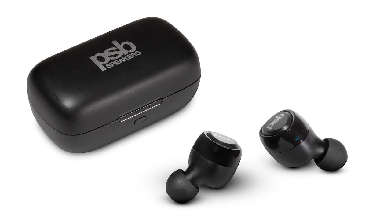 PSB M4U TWM wireless earbuds with case black