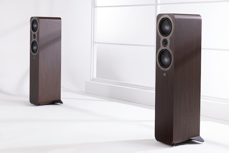 Q Acoustics 3050c Floorstanding Loudspeaker Pair in Claro Rosewood