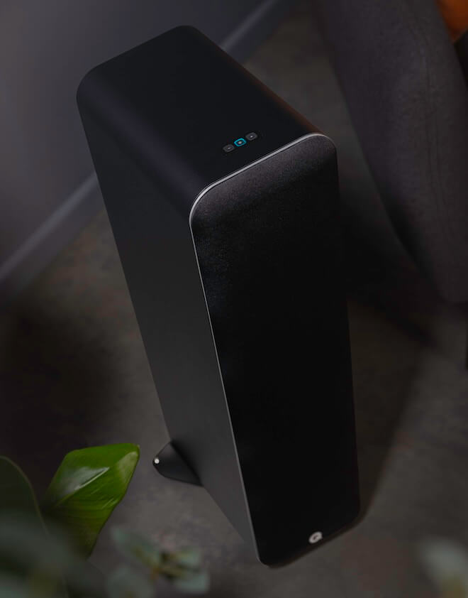 Q Acoustics M40 Active Micro Tower Speaker in Black