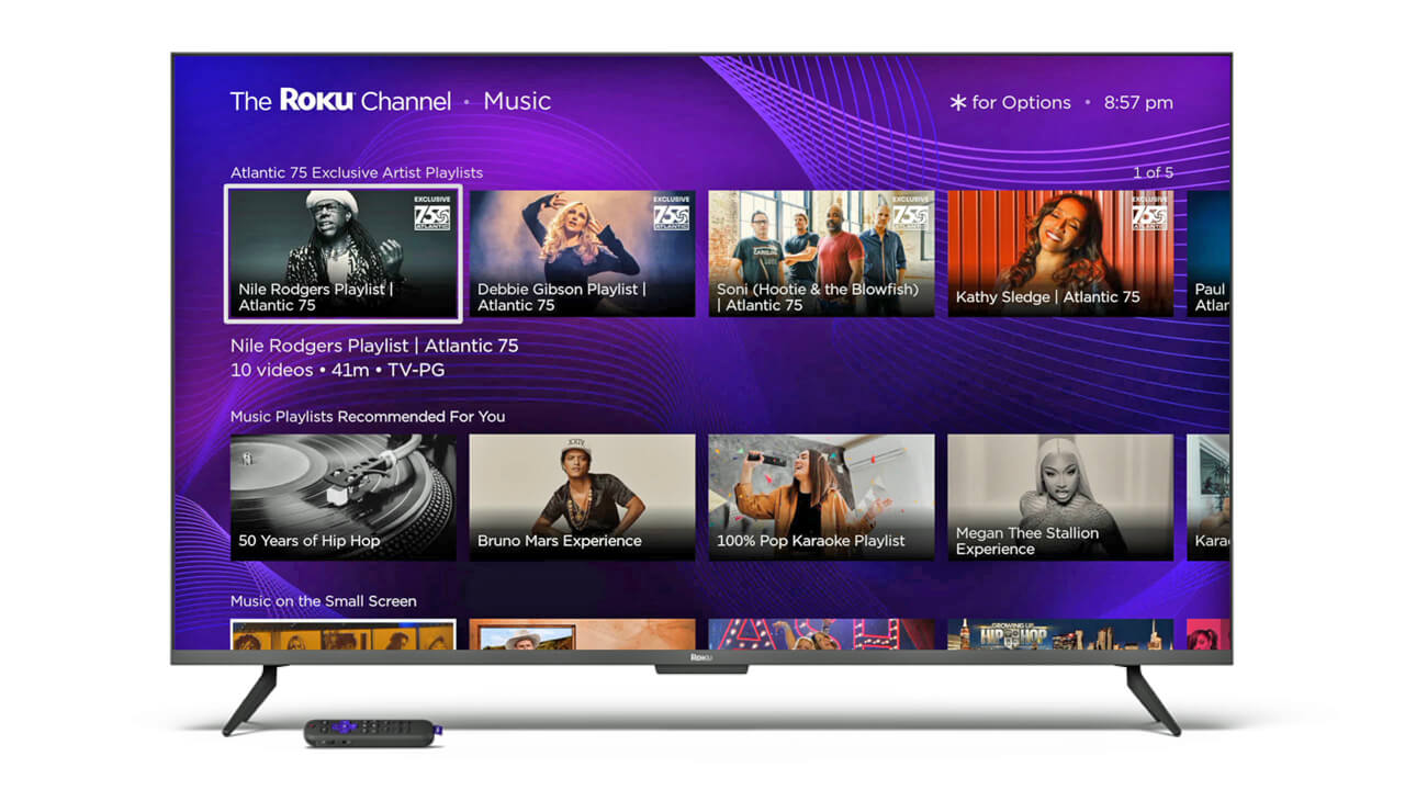 Roku Music Video Playlists