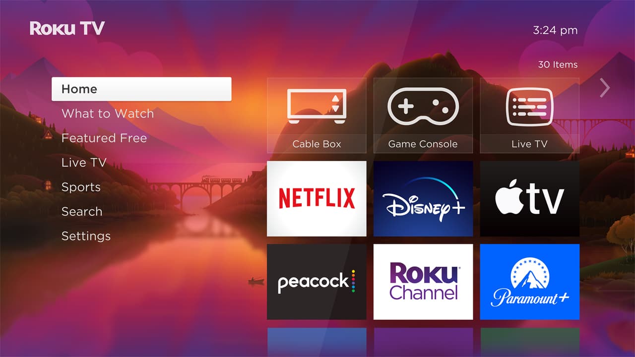 Roku OS 12 Home