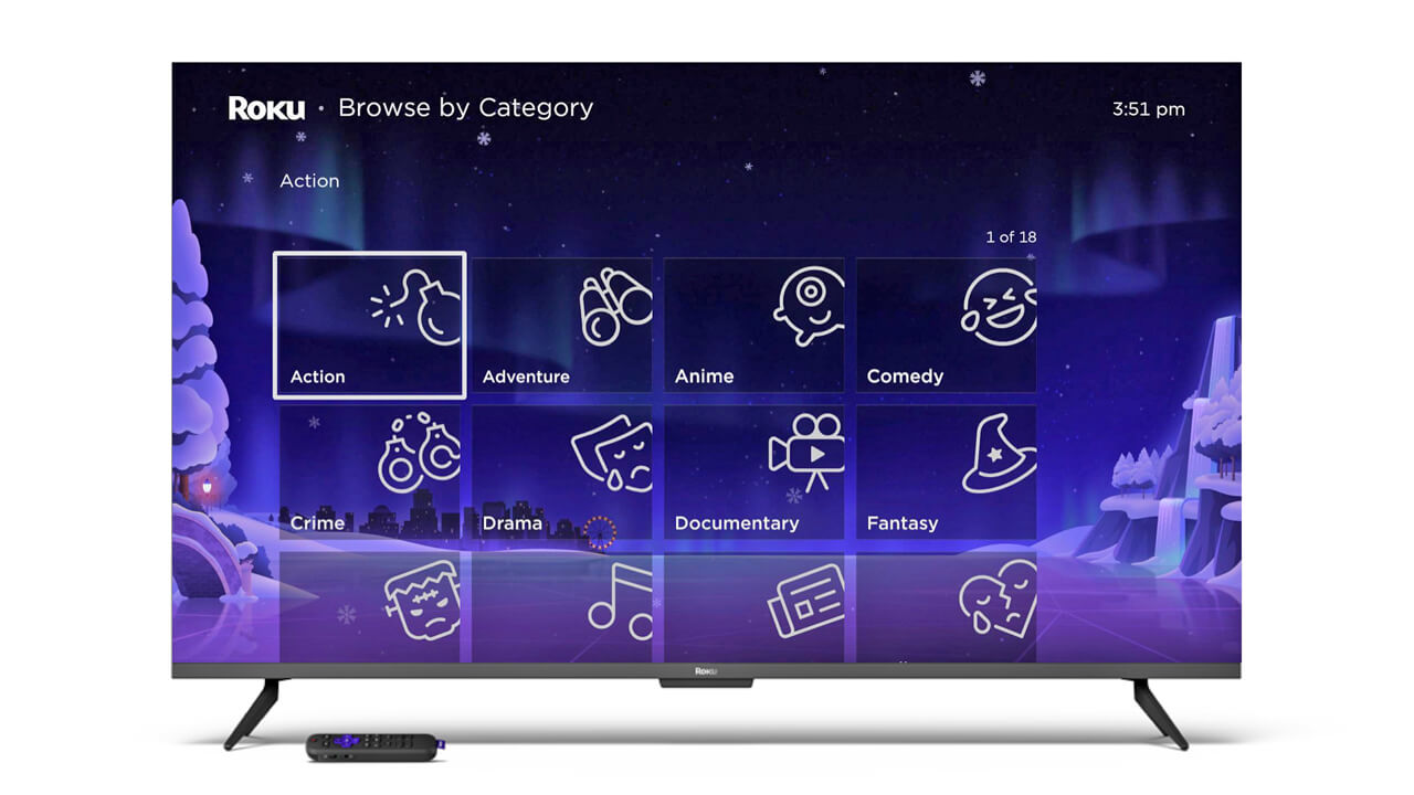 Roku Browse by Category