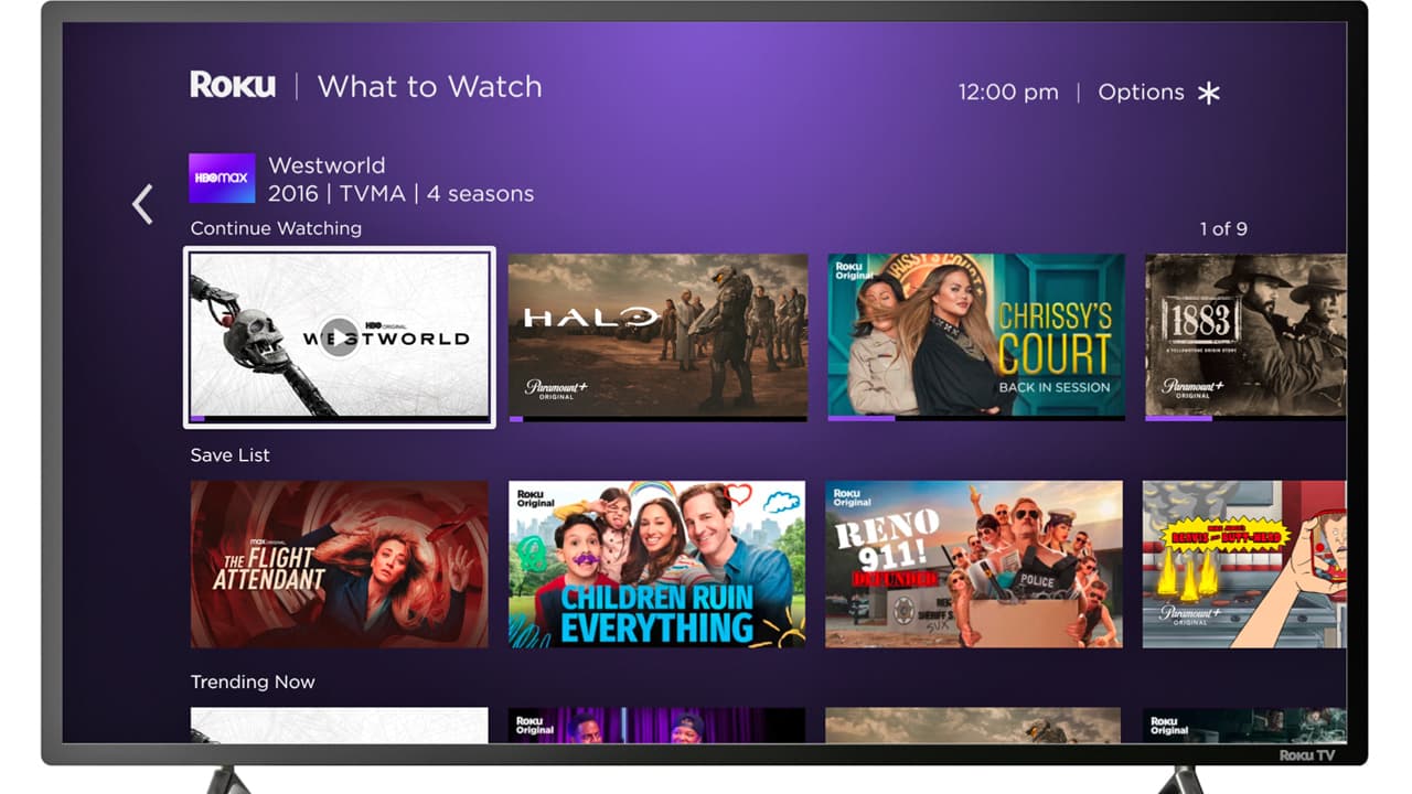 Roku What to Watch Screen